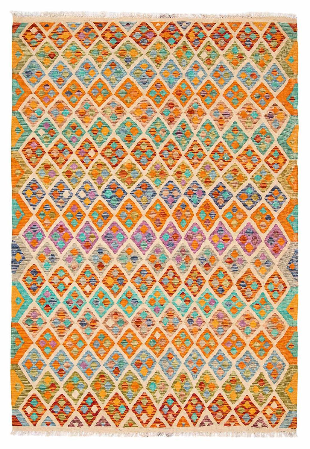 Tappeto Kelim - Splash - 250 x 180 cm - multicolore