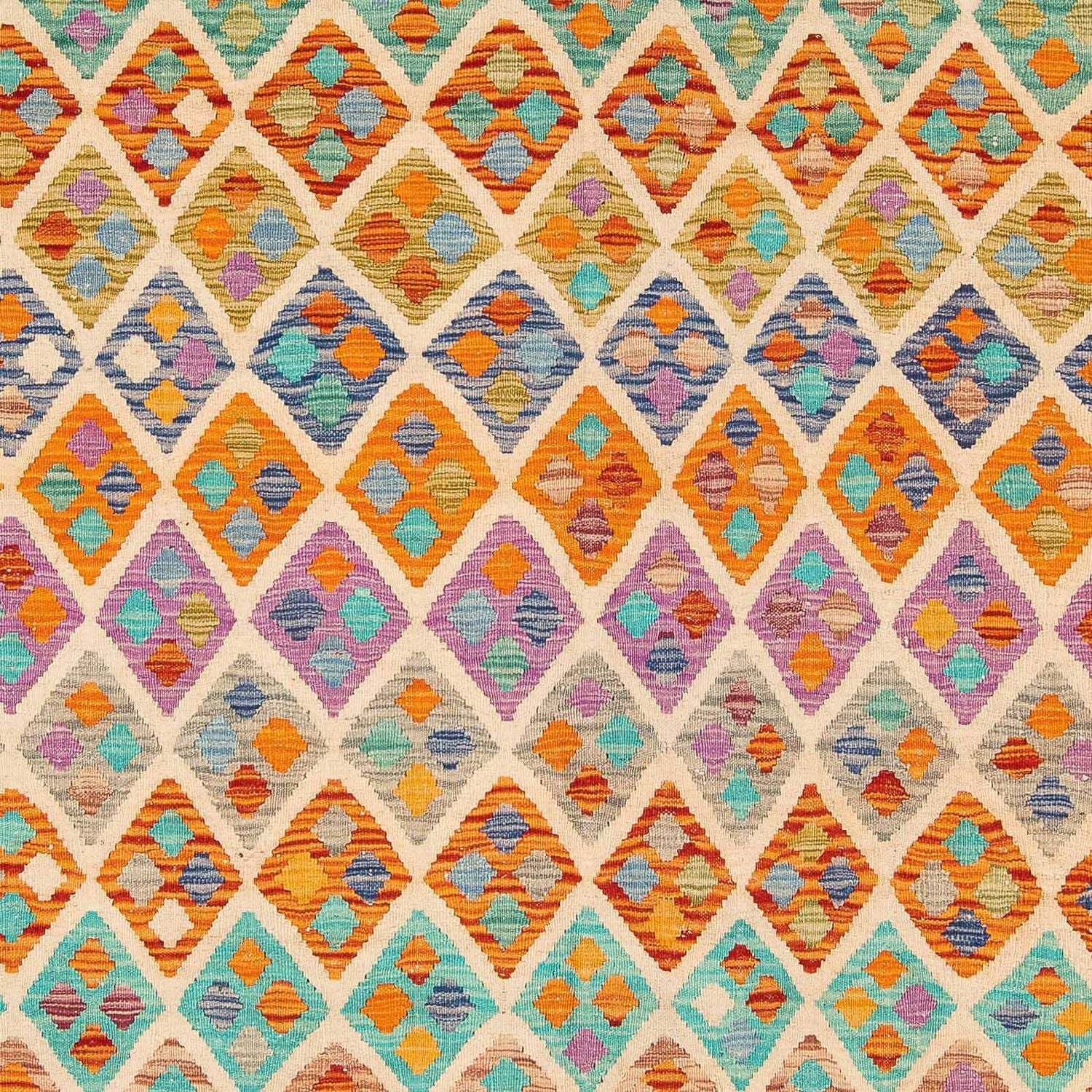 Tappeto Kelim - Splash - 250 x 180 cm - multicolore