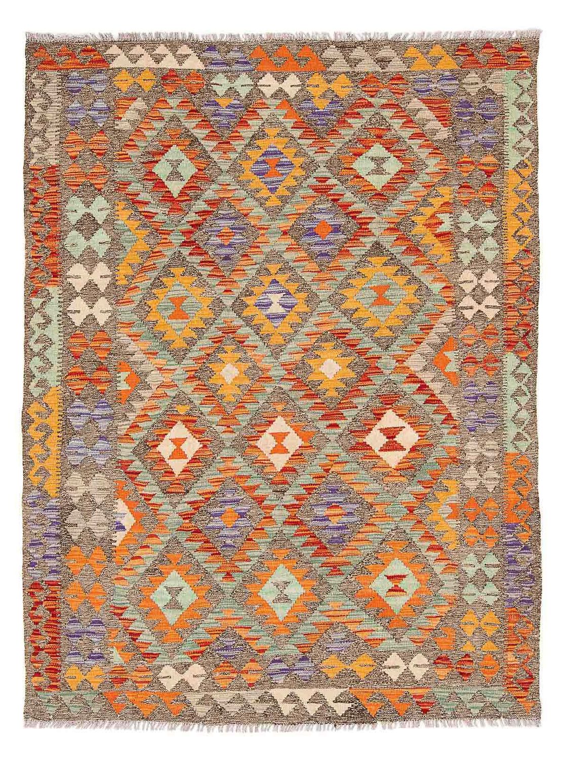 Tappeto Kelim - Splash - 203 x 152 cm - multicolore