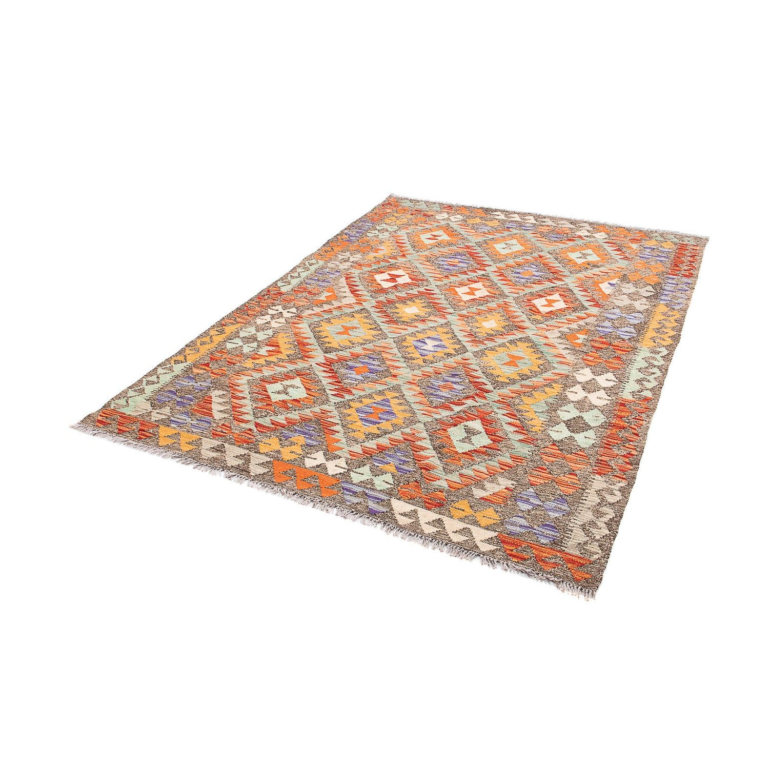 Tappeto Kelim - Splash - 203 x 152 cm - multicolore