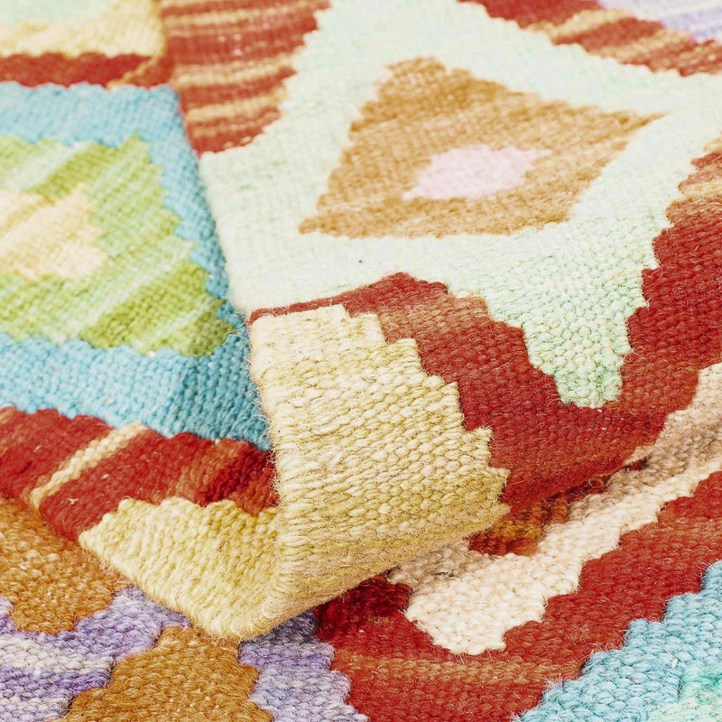 Tappeto Kelim - Splash - 188 x 169 cm - multicolore