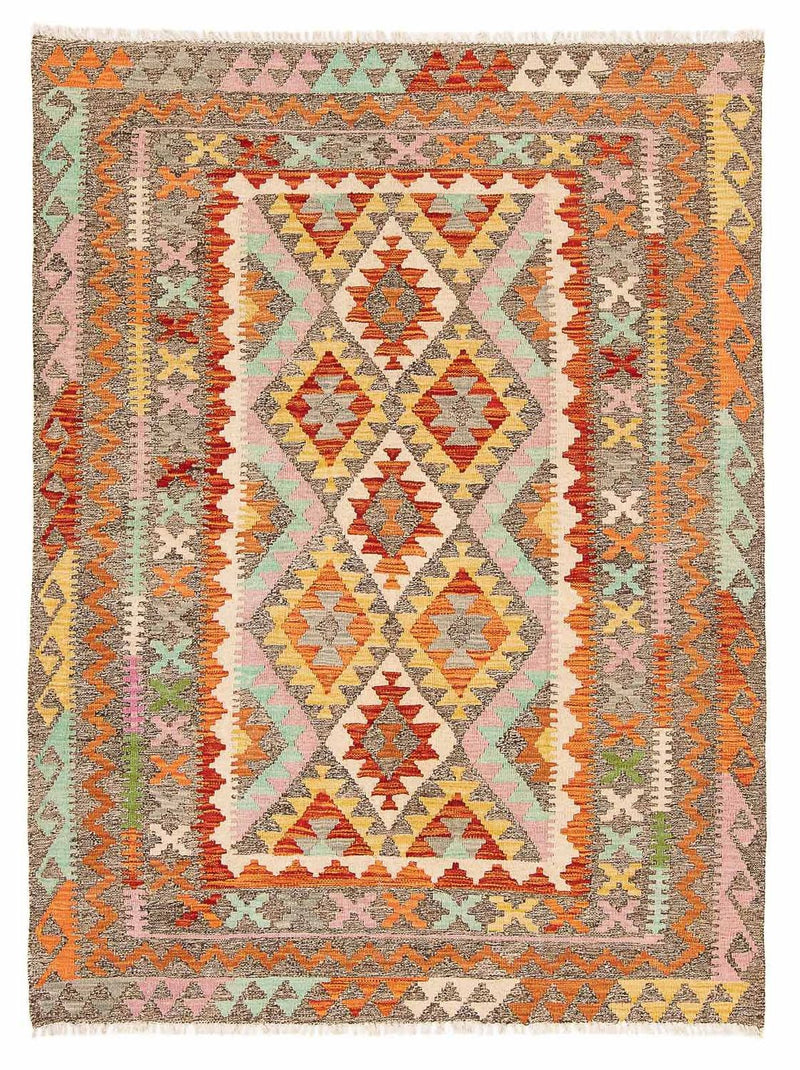 Tappeto Kelim - Splash - 188 x 153 cm - multicolore