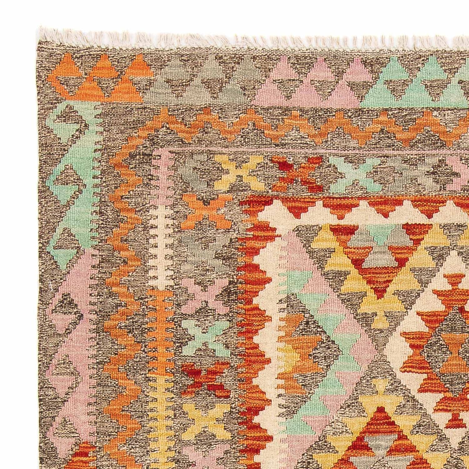 Tappeto Kelim - Splash - 188 x 153 cm - multicolore