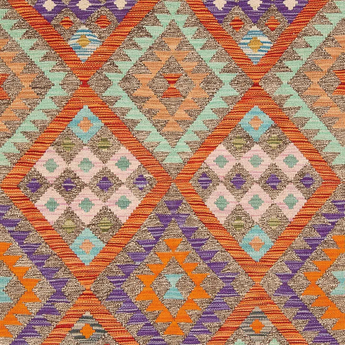 Tappeto Kelim - Splash - 194 x 154 cm - multicolore