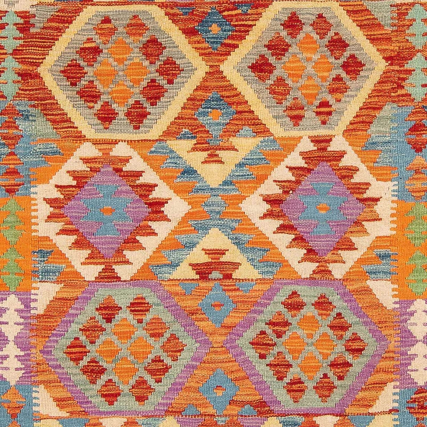 Tappeto Kelim - Splash - 195 x 155 cm - multicolore