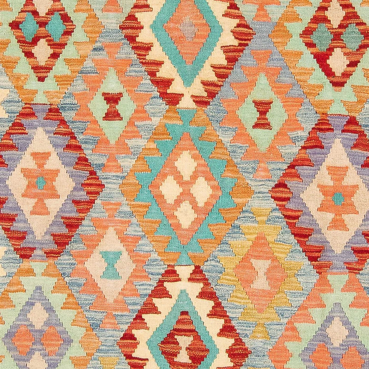Tappeto Kelim - Splash - 193 x 158 cm - multicolore