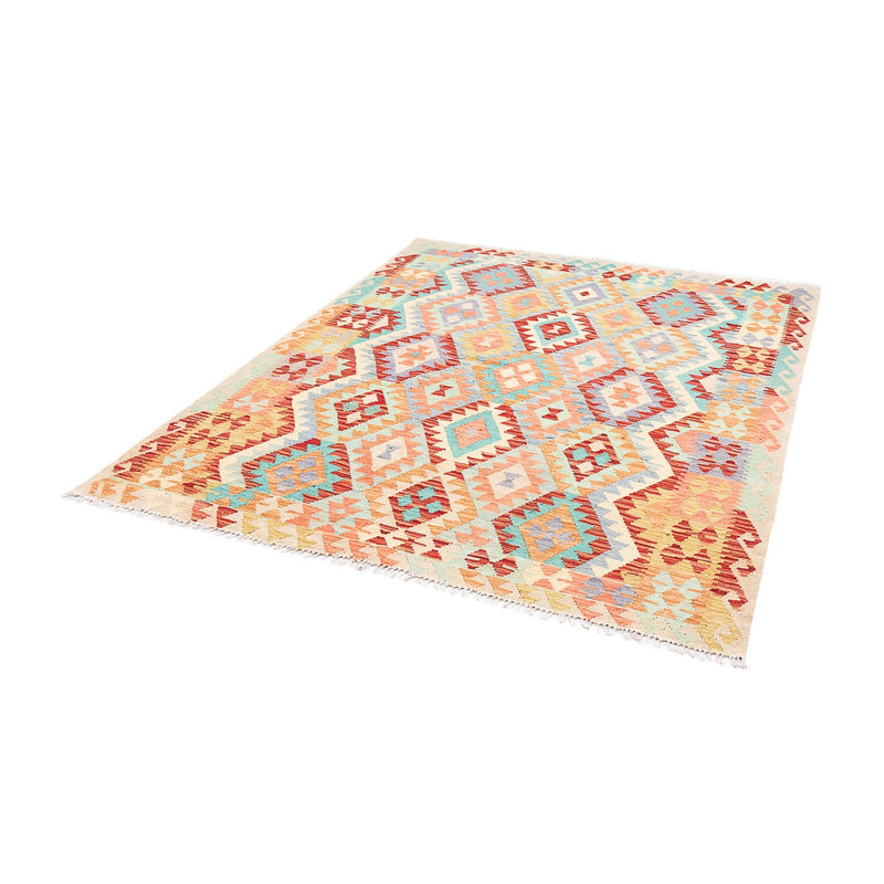 Tappeto Kelim - Splash - 193 x 158 cm - multicolore