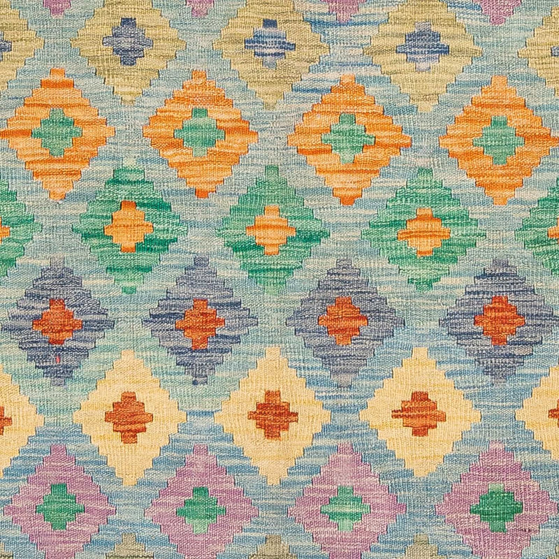 Tappeto Kelim - Splash - 180 x 136 cm - blu chiaro