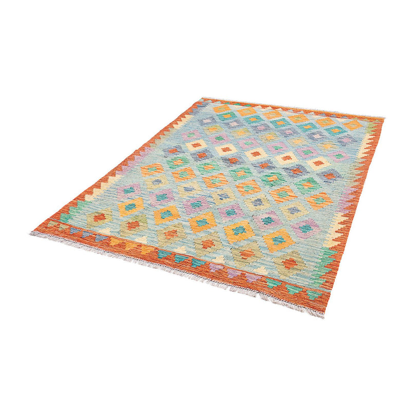 Tappeto Kelim - Splash - 180 x 136 cm - blu chiaro