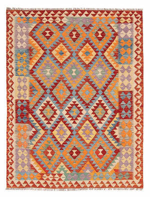 Tappeto Kelim - Splash - 194 x 152 cm - multicolore
