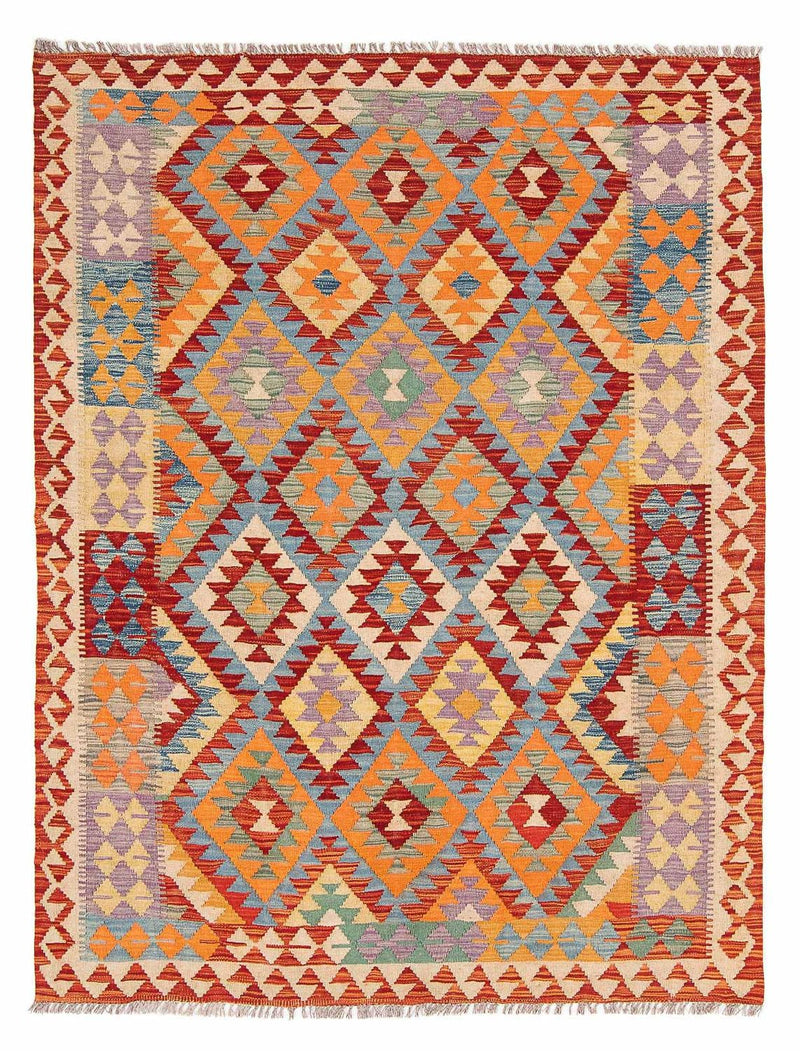Tappeto Kelim - Splash - 194 x 152 cm - multicolore