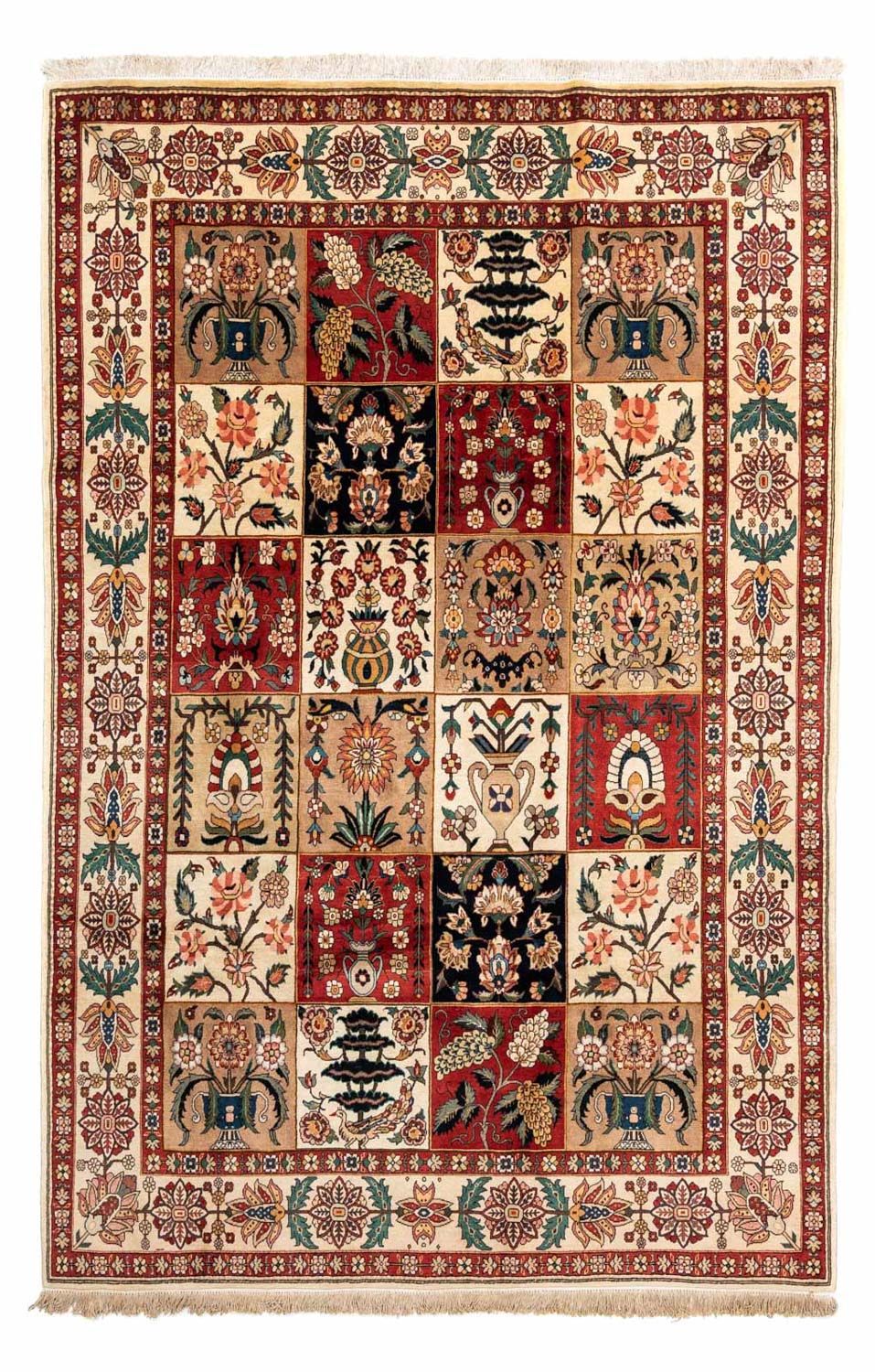 Tappeto Persero - Ghom - 313 x 209 cm - rosso scuro