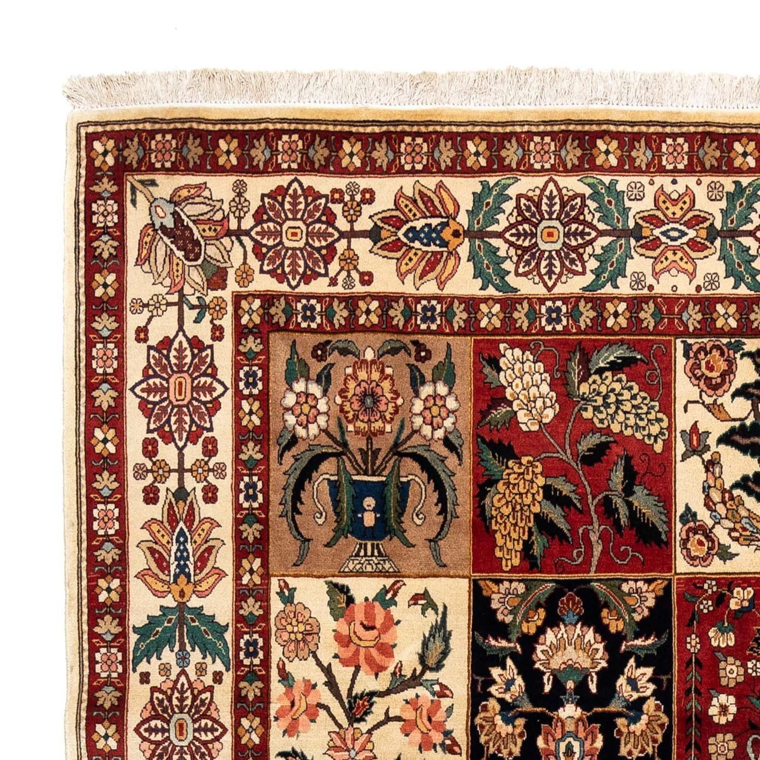 Tappeto Persero - Ghom - 313 x 209 cm - rosso scuro