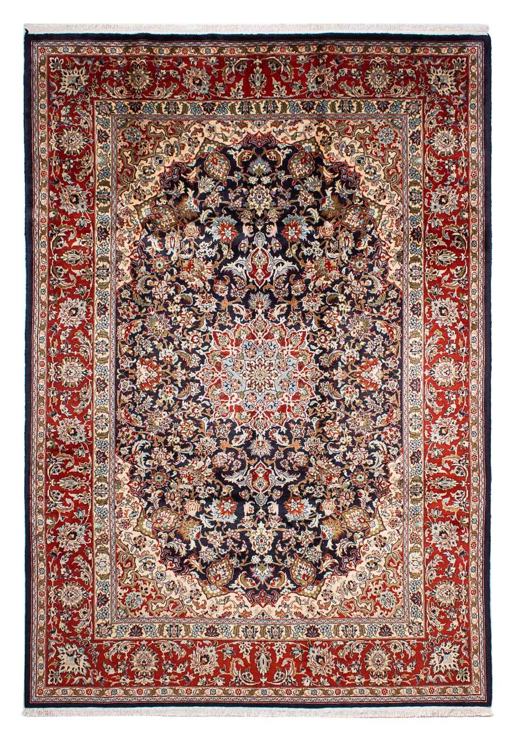 Tappeto Persero - Keshan - 299 x 205 cm - blu scuro