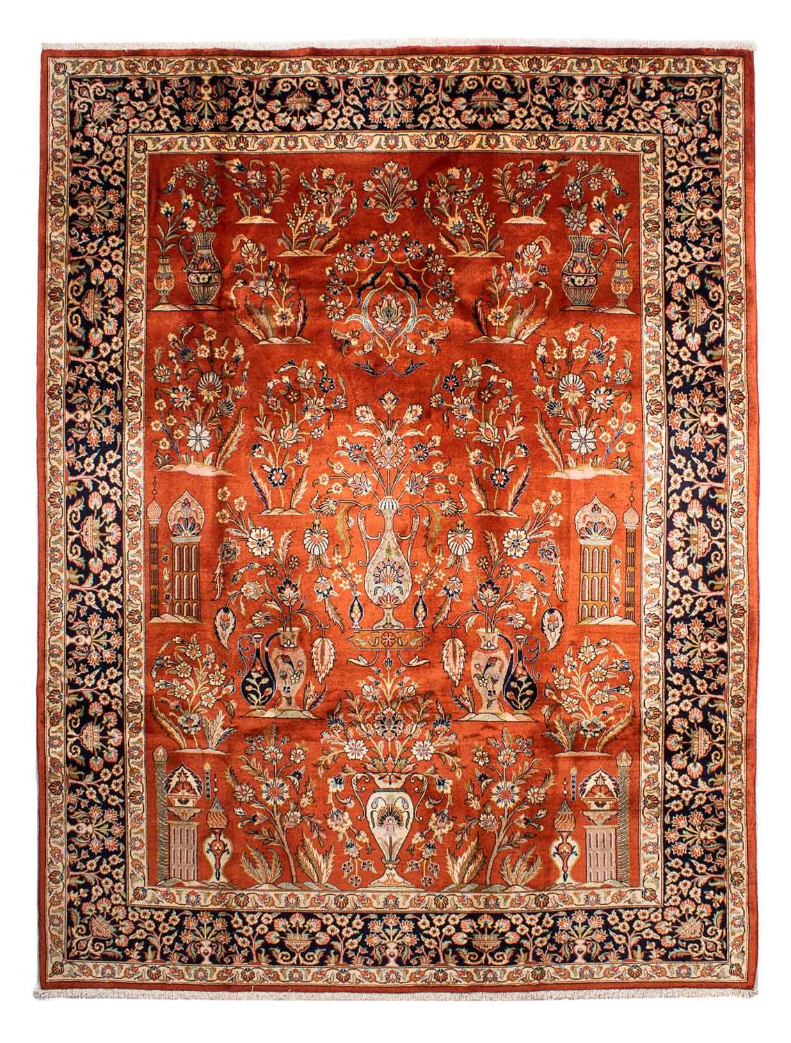 Tappeto Persero - Keshan - 276 x 215 cm - ruggine