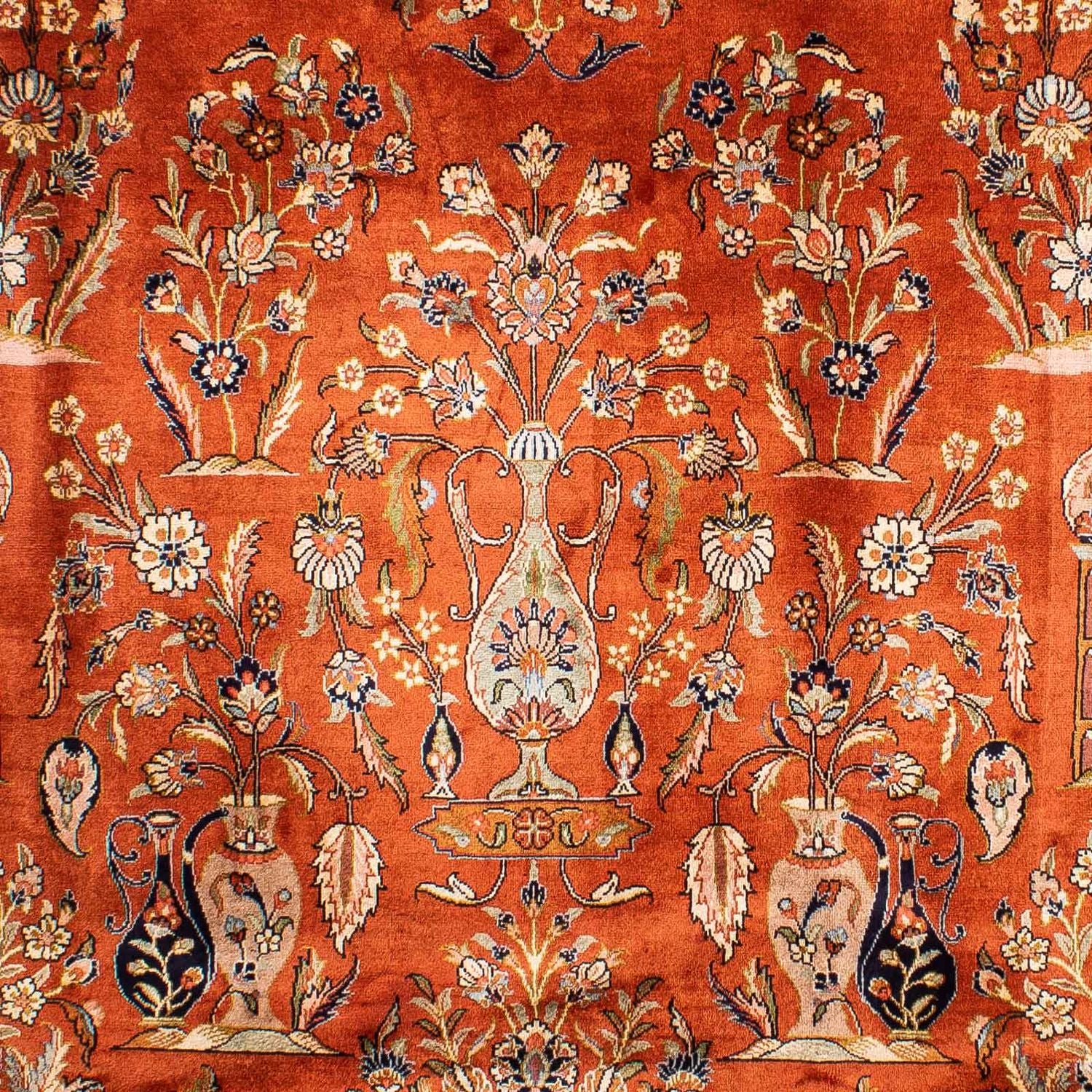 Tappeto Persero - Keshan - 276 x 215 cm - ruggine
