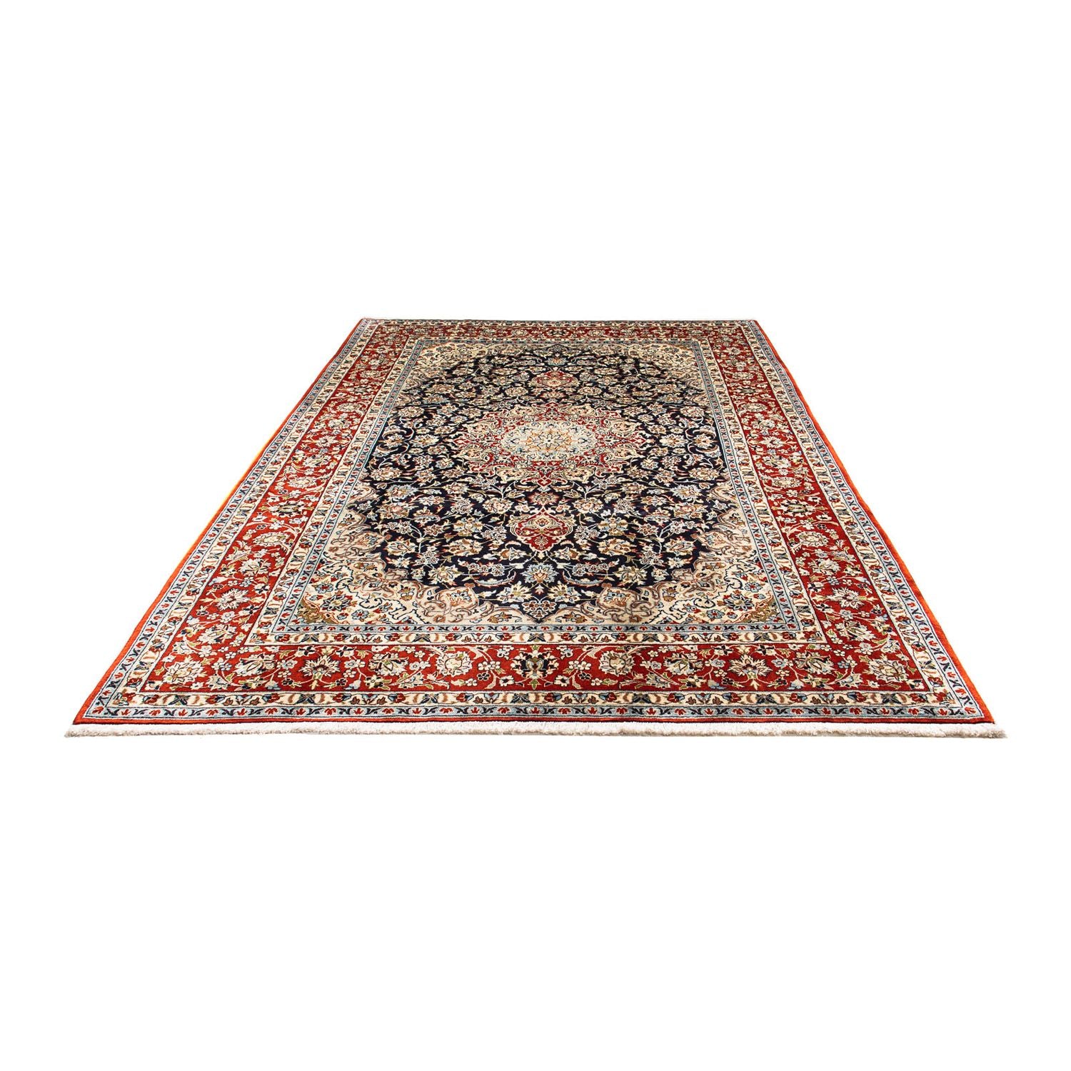 Tappeto Persero - Keshan - 293 x 208 cm - blu scuro