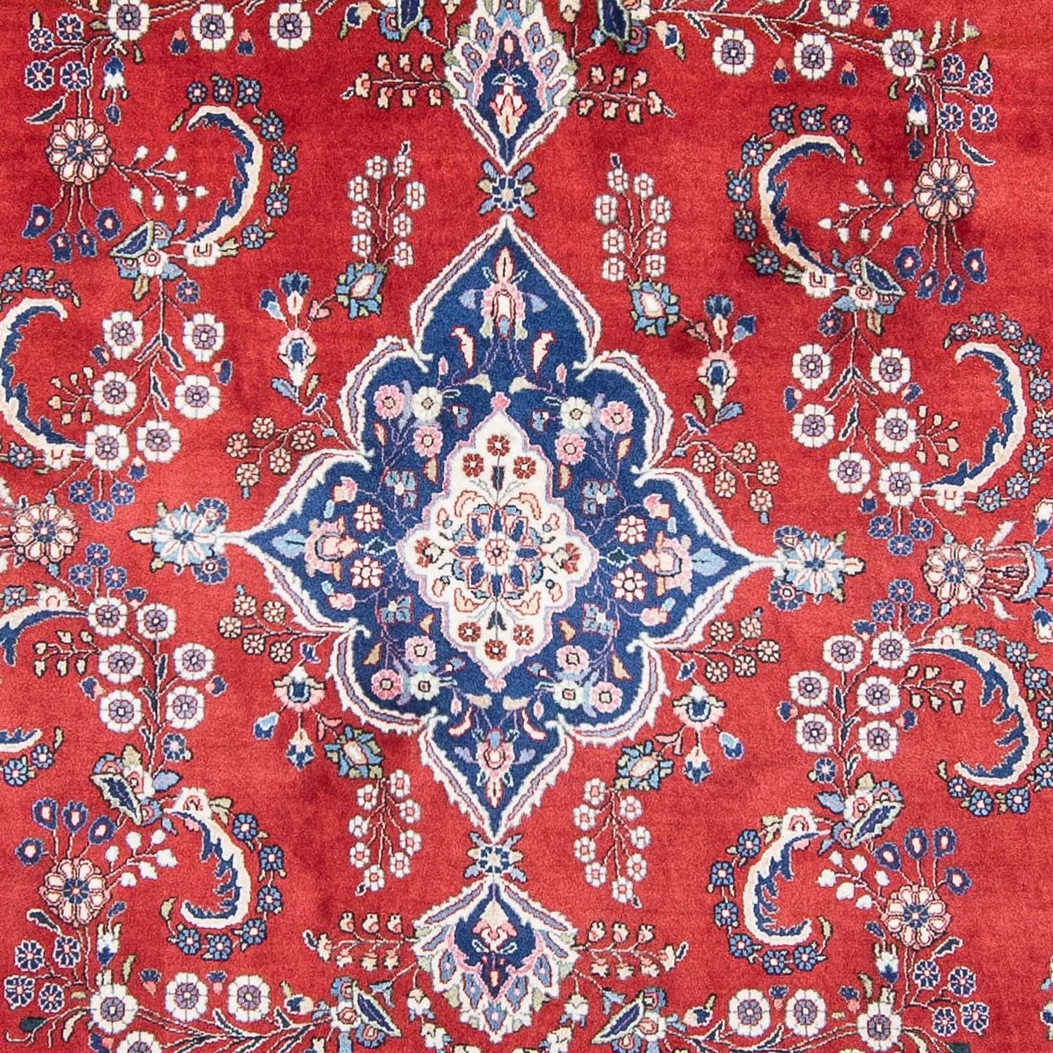 Tappeto Persero - Keshan - 315 x 210 cm - rosso scuro