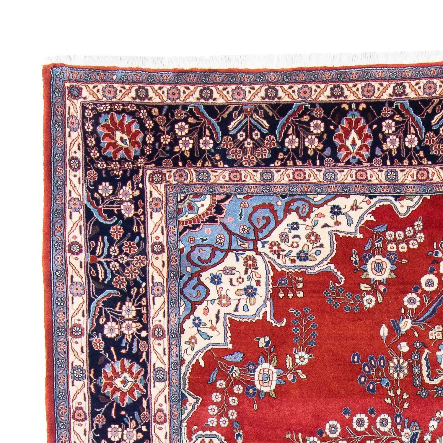 Tappeto Persero - Keshan - 315 x 210 cm - rosso scuro
