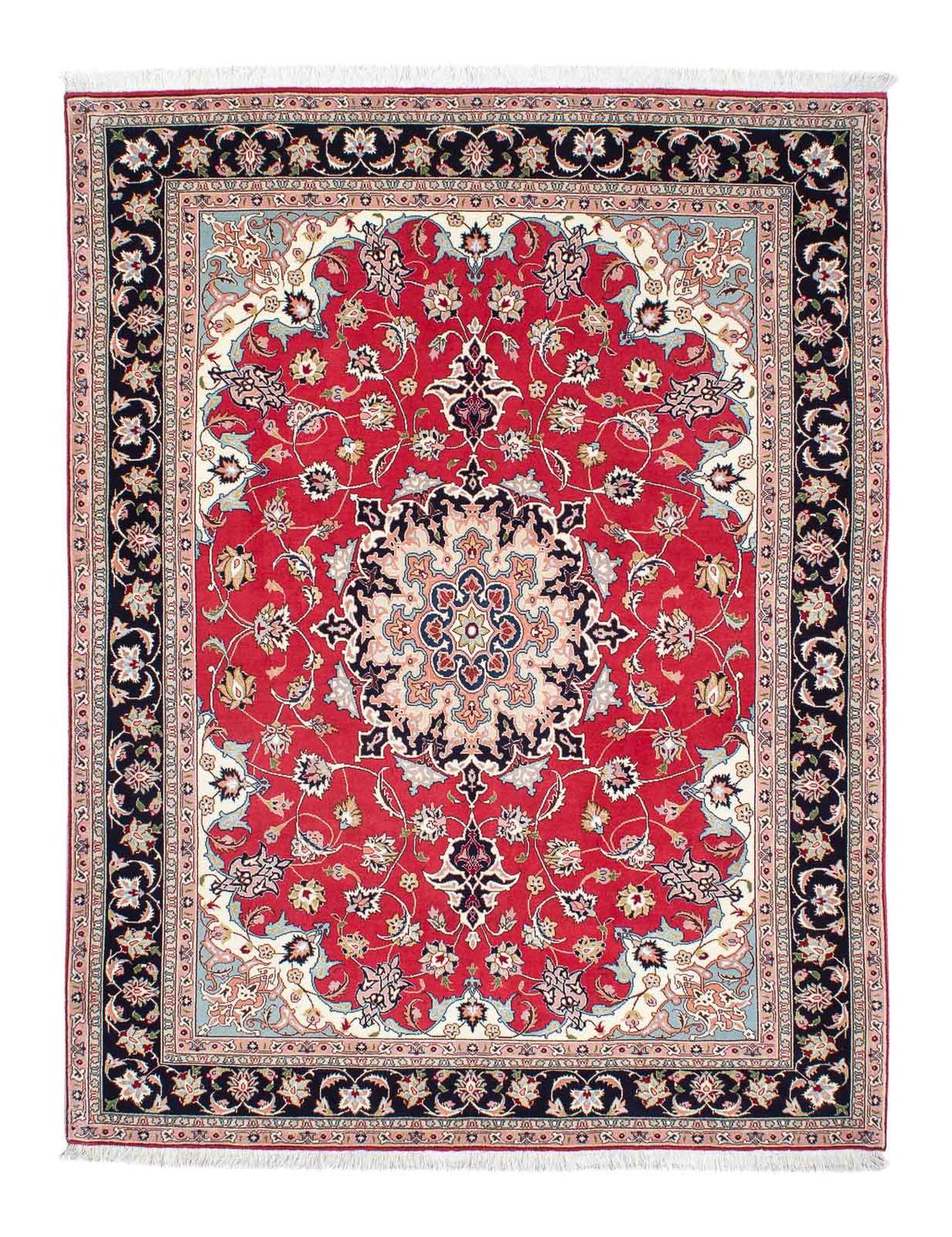 Tappeto Persero - Tabriz - 201 x 151 cm - rosso