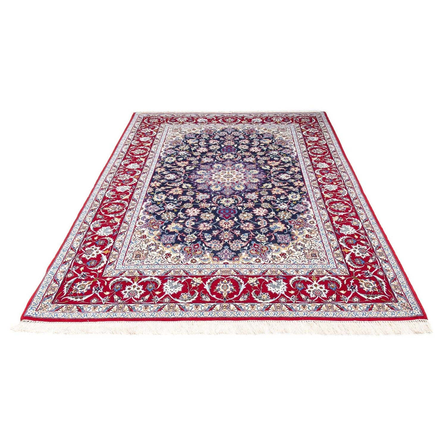 Tappeto Persero - Isfahan - Premio - 243 x 159 cm - rosso scuro