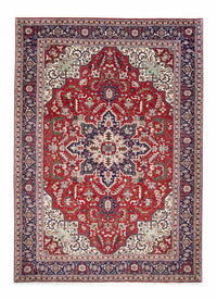Tappeto Persero - Tabriz - Reale - 297 x 204 cm - rosso scuro