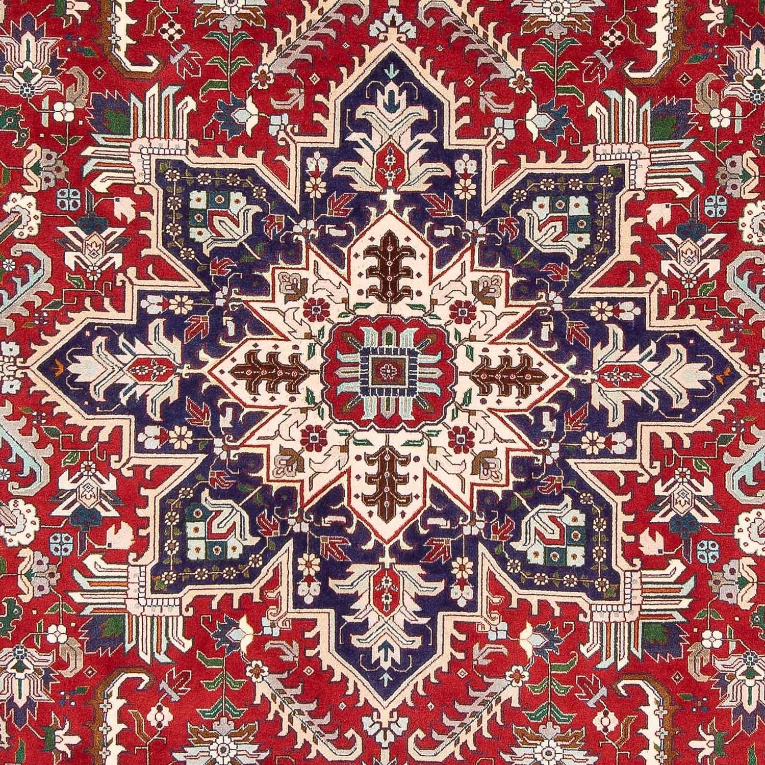 Tappeto Persero - Tabriz - Reale - 297 x 204 cm - rosso scuro