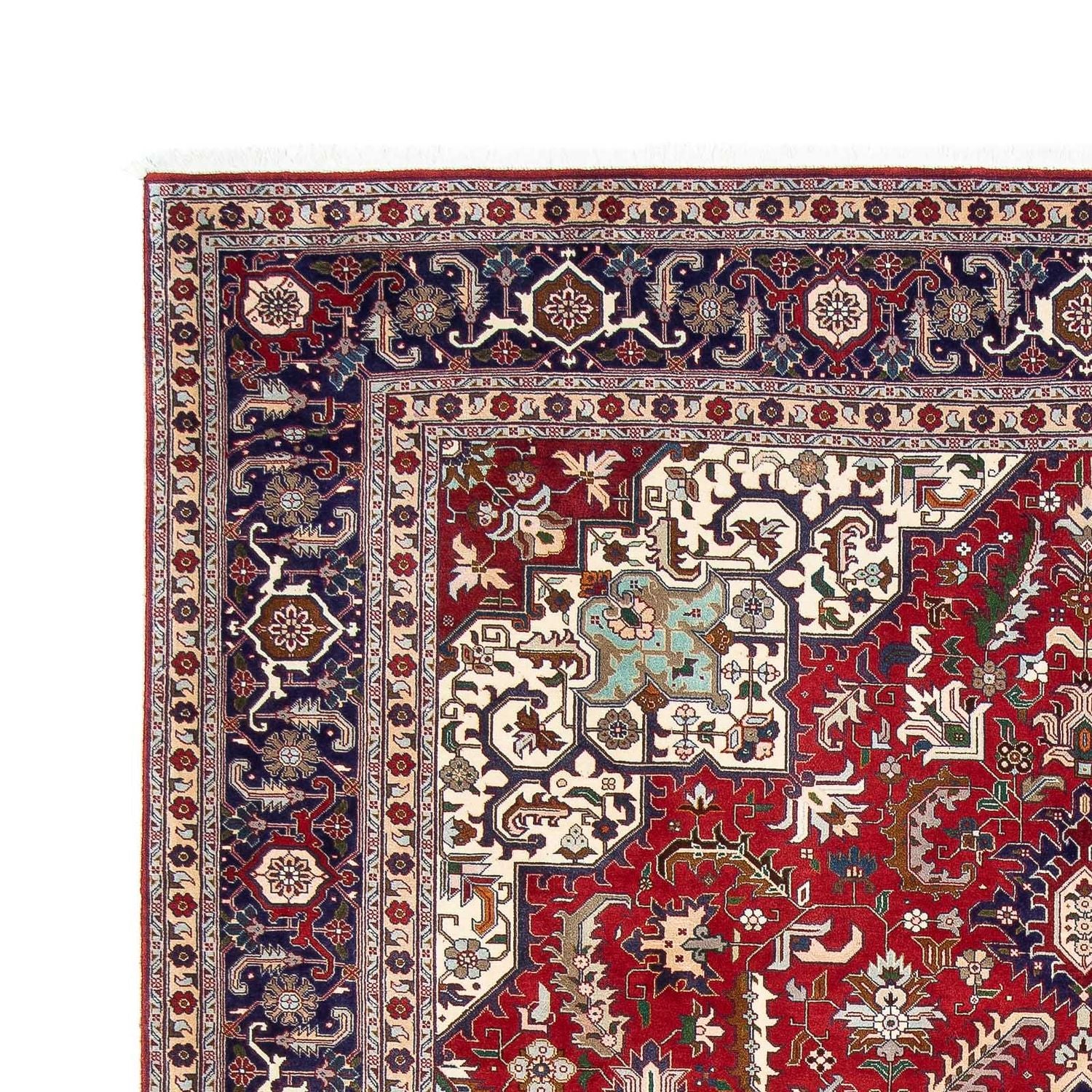 Tappeto Persero - Tabriz - Reale - 297 x 204 cm - rosso scuro