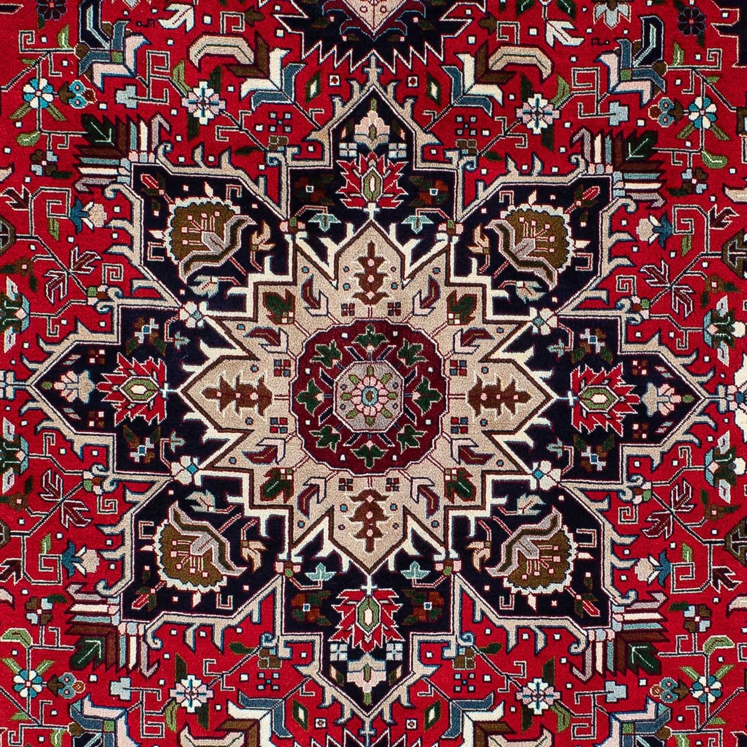 Tappeto Persero - Tabriz - Reale - 206 x 151 cm - rosso