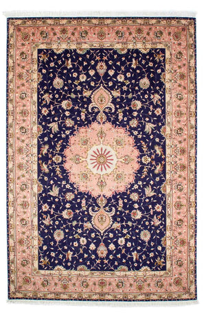Tappeto Persero - Tabriz - Reale - 250 x 163 cm - blu scuro