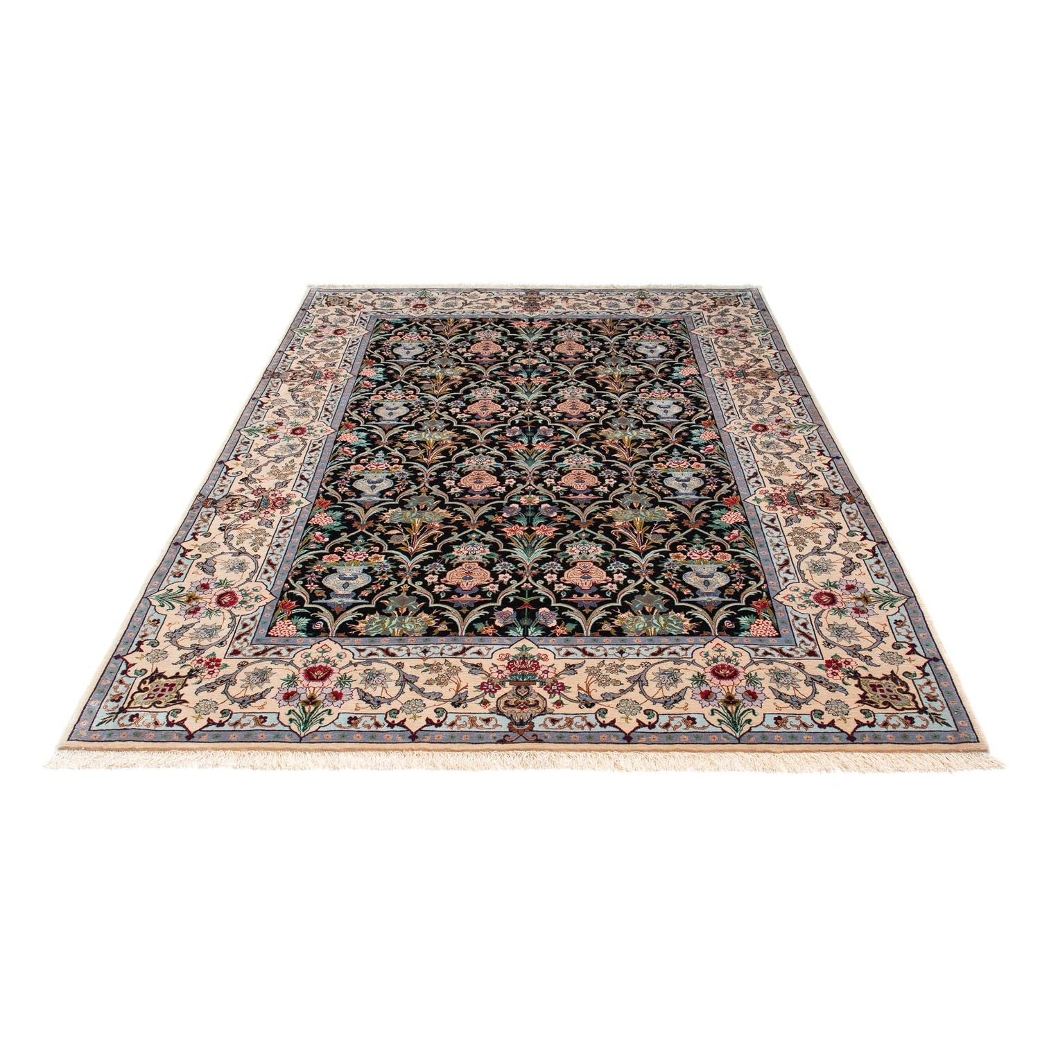 Tappeto Persero - Isfahan - Premio - 233 x 156 cm - blu scuro
