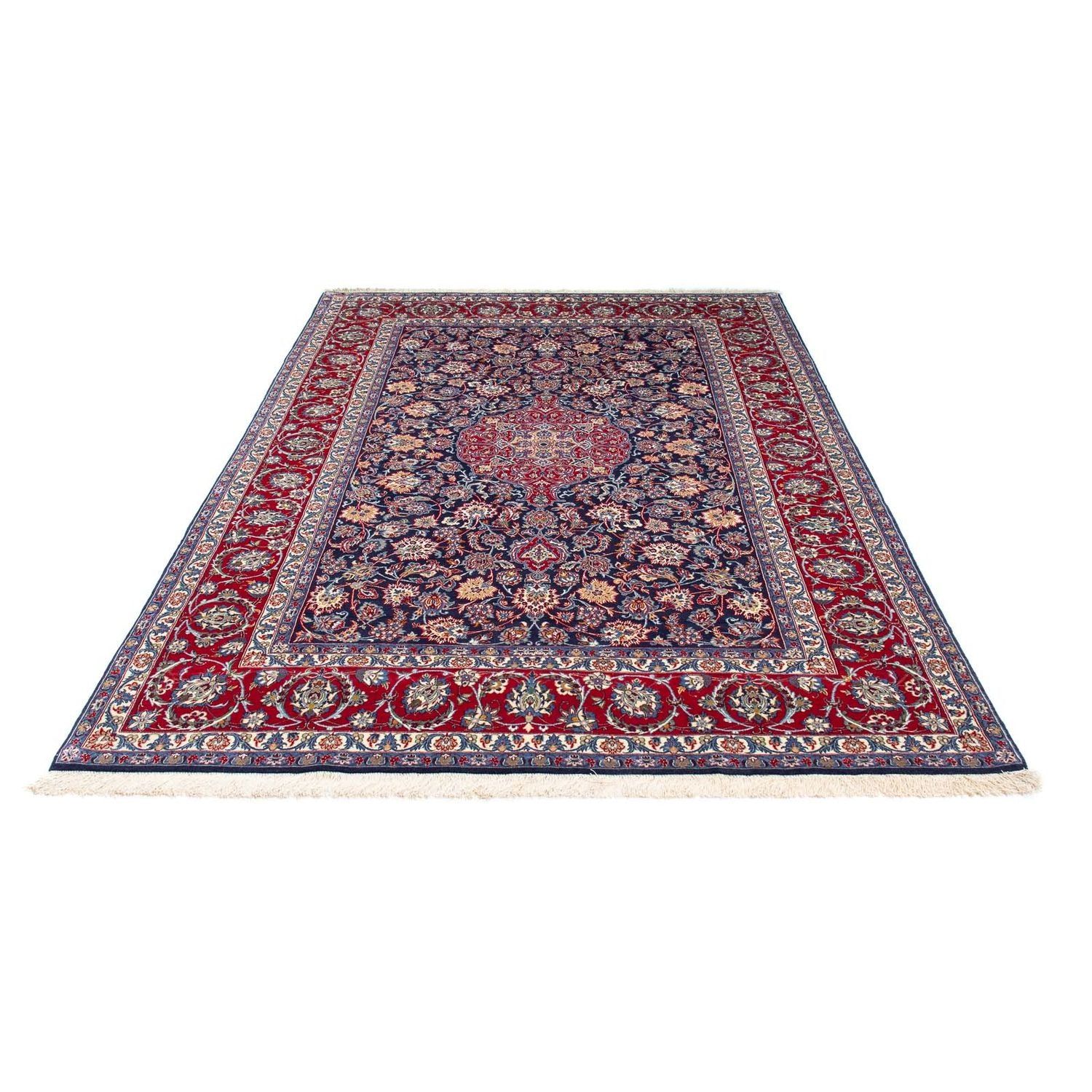 Tappeto Persero - Isfahan - Premio - 238 x 171 cm - blu scuro