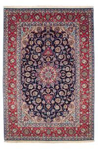 Tappeto Persero - Isfahan - Premio - 233 x 155 cm - blu scuro