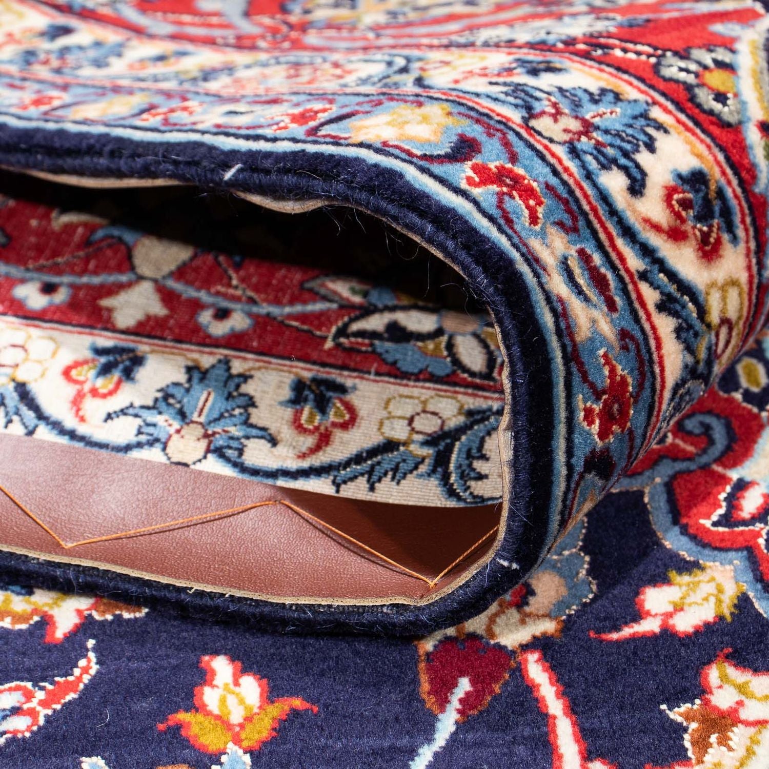 Tappeto Persero - Isfahan - Premio - 233 x 155 cm - blu scuro