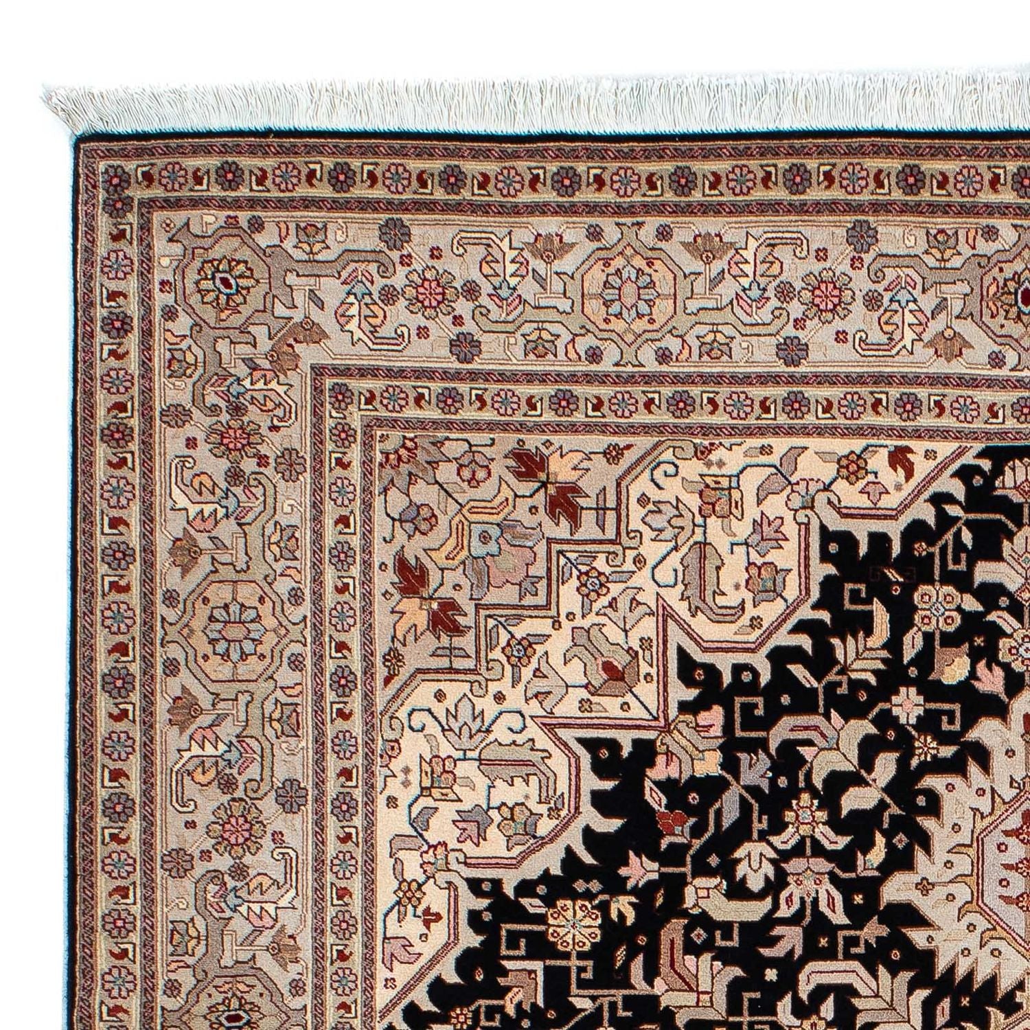 Tappeto Persero - Tabriz - Premio - 206 x 151 cm - blu scuro