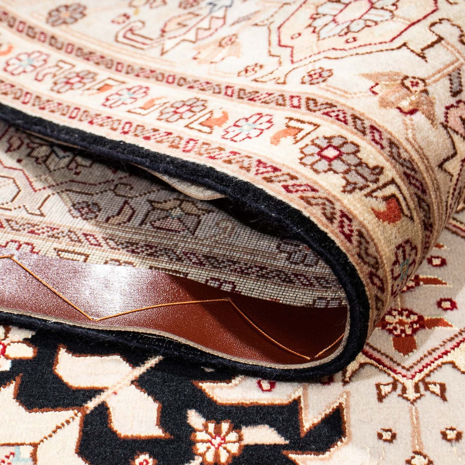 Tappeto Persero - Tabriz - Premio - 206 x 151 cm - blu scuro