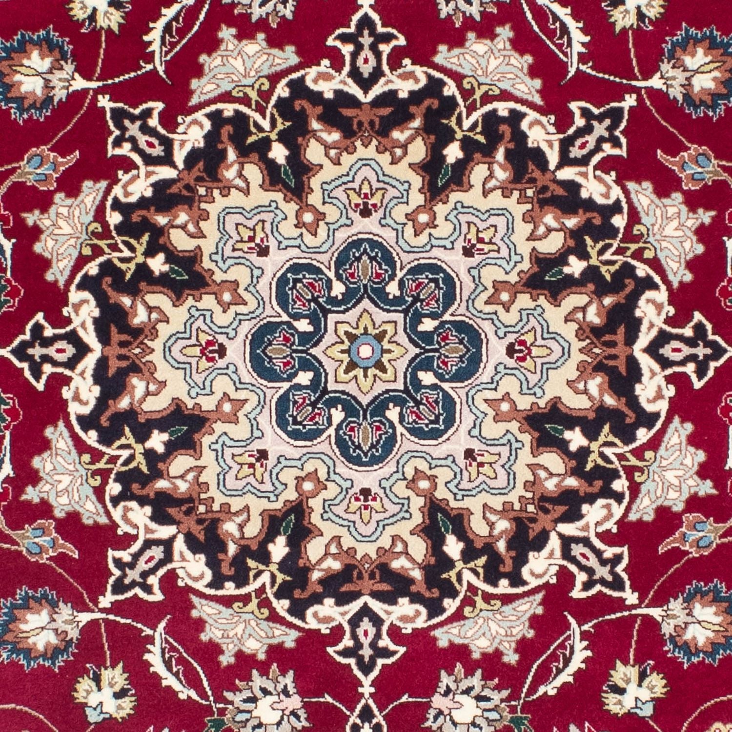 Tappeto Persero - Tabriz - Reale - 197 x 153 cm - rosso scuro