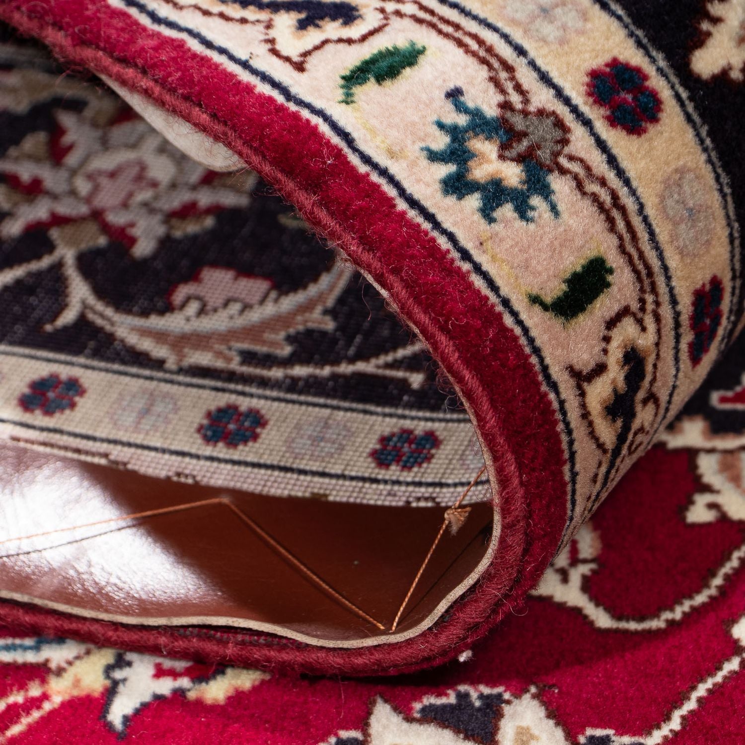 Tappeto Persero - Tabriz - Reale - 197 x 153 cm - rosso scuro