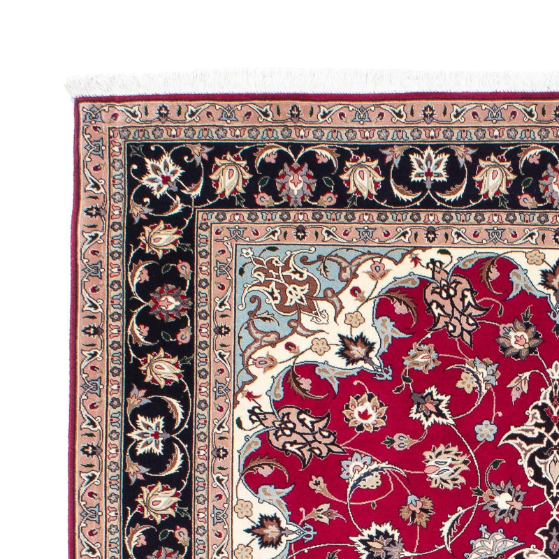 Tappeto Persero - Tabriz - Reale - 200 x 155 cm - rosso scuro