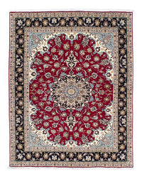 Tappeto Persero - Tabriz - Reale - 198 x 155 cm - rosso scuro