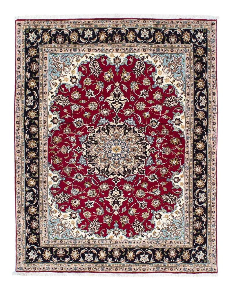 Tappeto Persero - Tabriz - Reale - 198 x 155 cm - rosso scuro