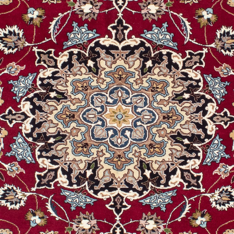 Tappeto Persero - Tabriz - Reale - 198 x 155 cm - rosso scuro