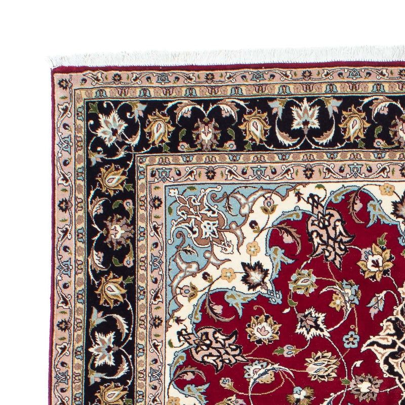 Tappeto Persero - Tabriz - Reale - 198 x 155 cm - rosso scuro