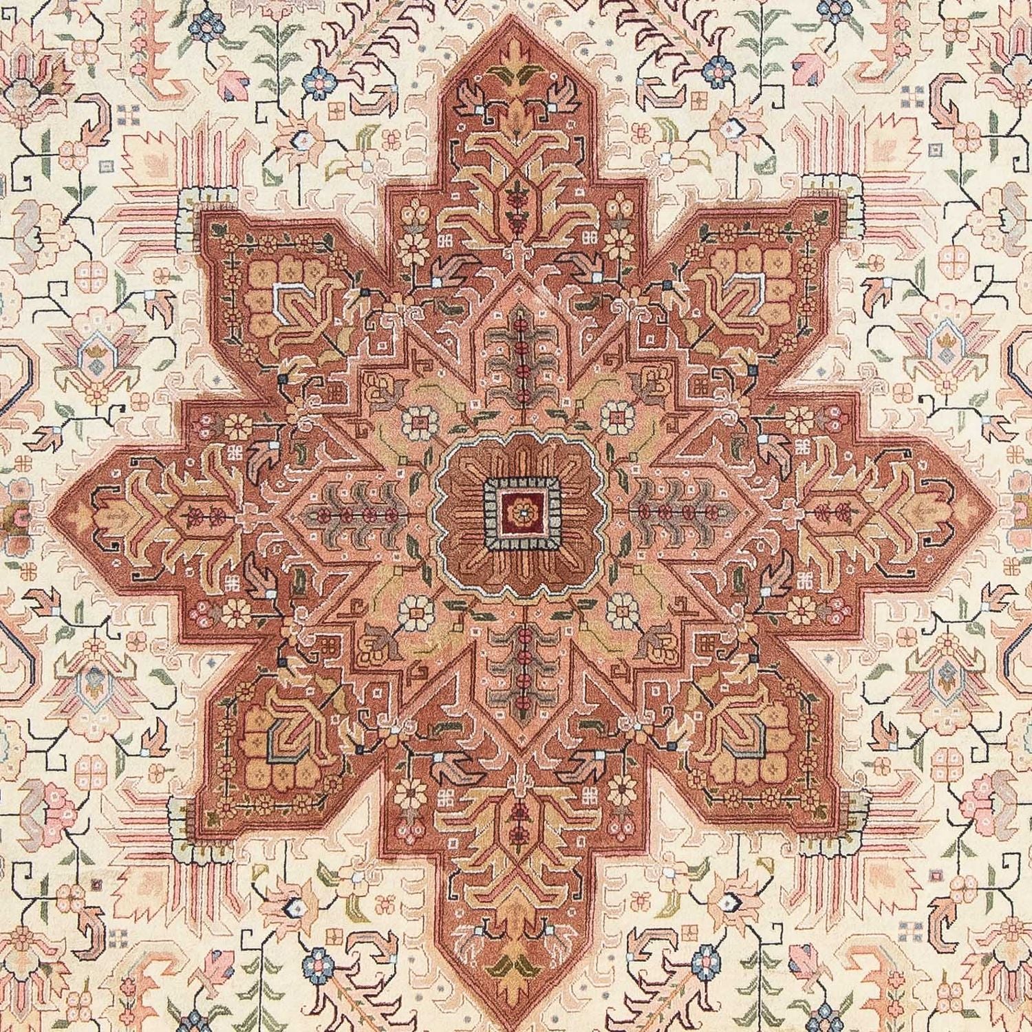 Tappeto Persero - Tabriz - 313 x 203 cm - marrone