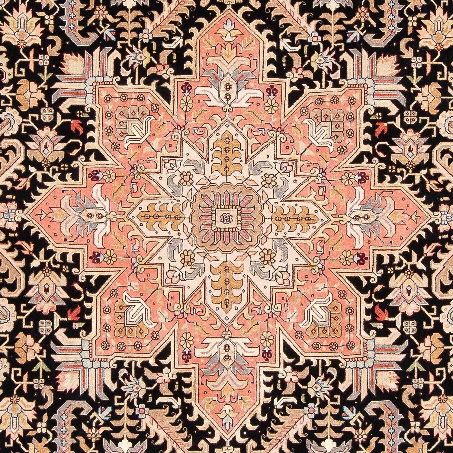 Tappeto Persero - Tabriz - Reale - 311 x 204 cm - blu scuro