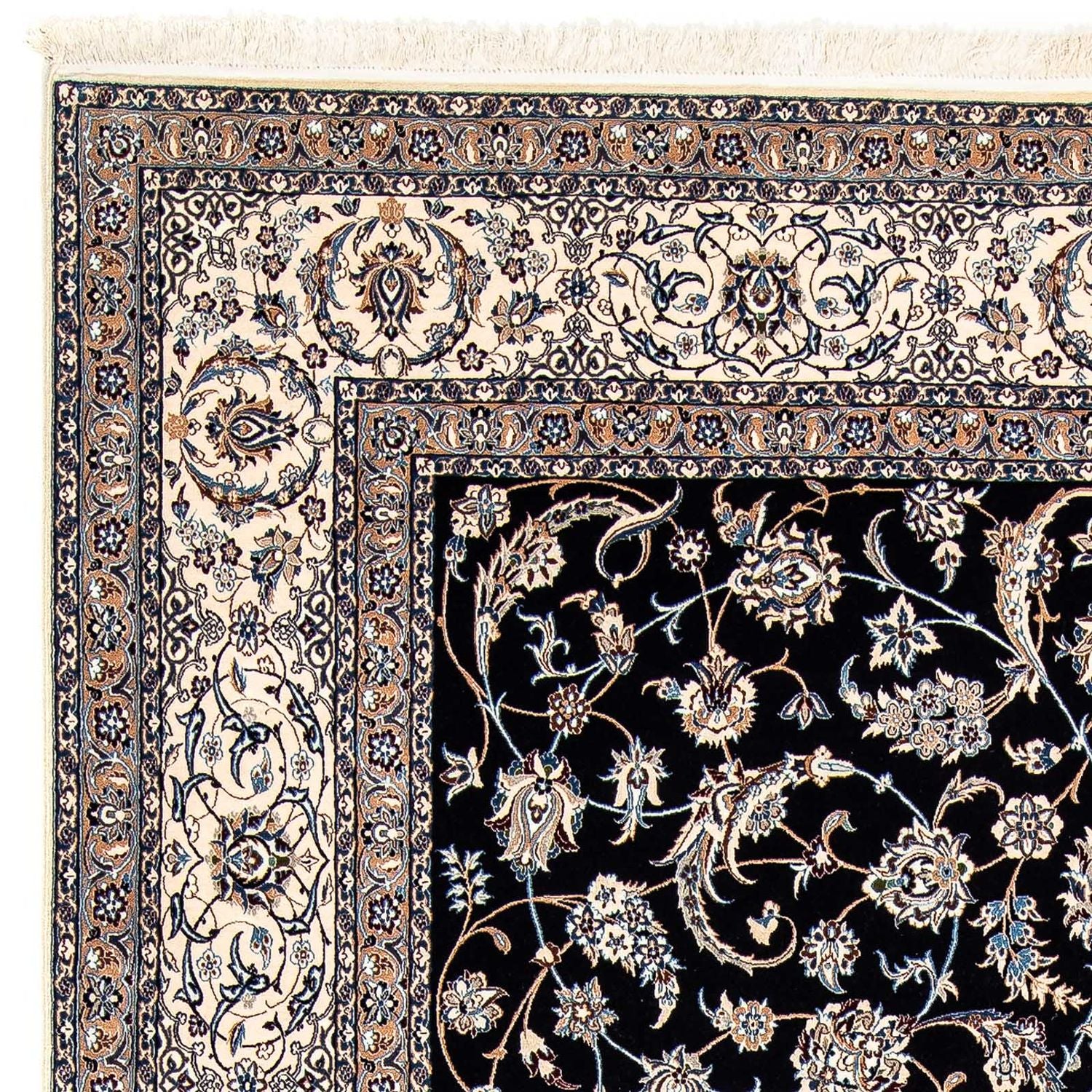 Tappeto Persero - Nain - Premio - 310 x 202 cm - blu scuro