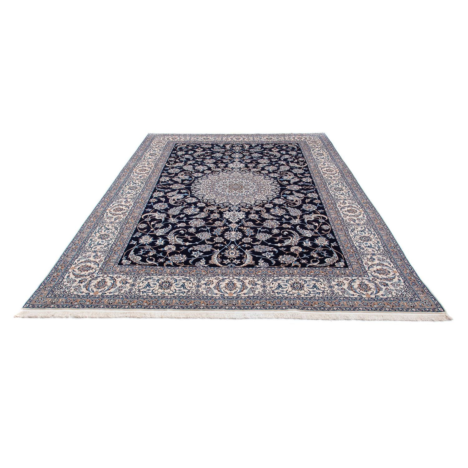 Tappeto Persero - Nain - Premio - 310 x 202 cm - blu scuro