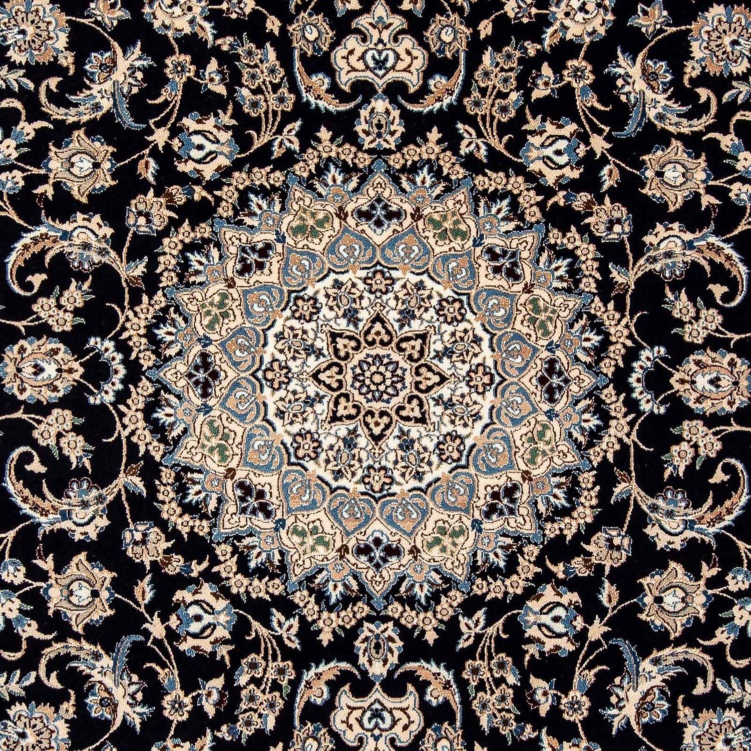 Tappeto Persero - Nain - Reale - 316 x 208 cm - blu scuro