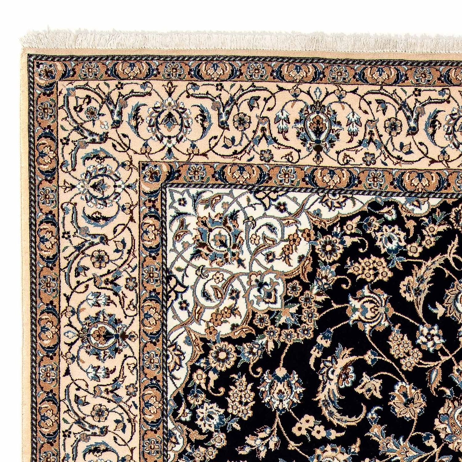 Tappeto Persero - Nain - Reale - 316 x 208 cm - blu scuro