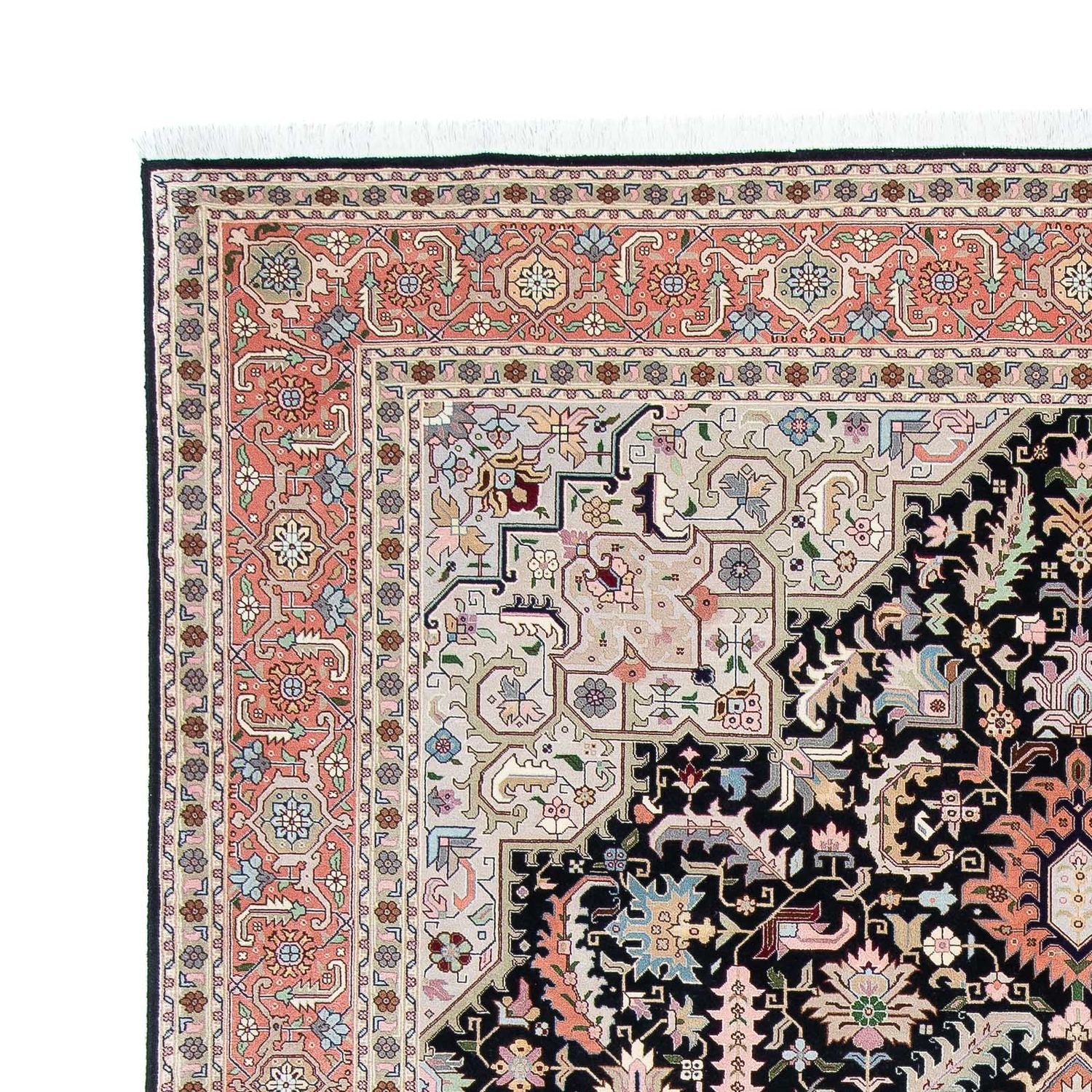 Tappeto Persero - Tabriz - Reale - 300 x 204 cm - blu scuro